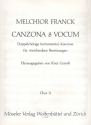 Canzona 8 vocum fr Blockflten (SSAATTBB) oder Streicher Chor 2 Partitur