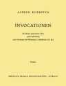 Invocationen gemischter Chor (SATB), Flte, Oboe, Violine, Violoncello, Kontrabass Partitur