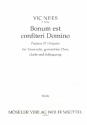 Bonum est confiteri Domino fr Tenor, gem Chor, Harfe und Schlagzeug Harfe