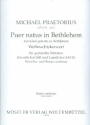 Puer natus in Bethlehem fr Soli, gem Chor, Streicher und Bc Basso continuo/Violoncello