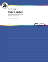 Vier Lieder op. 12 fr mittlere Stimme und Klarinette