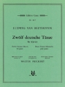 Zwlf deutsche Tnze fr Klavier