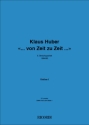 Klaus Huber, ... von Zeit zu Zeit ... 2 Violins, Viola and Cello Buch