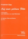 Auf einer goldnen Flte op.27a fr Bariton, Flte und Klavier Partitur und Instrumentalstimme