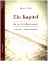 Ein Kapitel fr Violine, Viola, Violoncello und Kontrabass Partitur und Stimmen