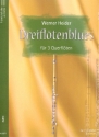 Dreifltenblues fr 3 Flten Spielpartitur