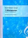 7 Miniaturen fr Klavier zu 4 Hnden Spielpartitur,  Archivkopie