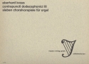 Contrapuncti dodecaphonici III fr Orgel