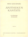 Apotheken-Kantate  fr 2 Tenre, Bass und Kammerorchester Partitur