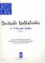 Deutsche Volkslieder in 9 Konzert-Zyklen Band 2: fr 2 Trompeten, Horn, Posaune und Tuba,  Partitur und Stimmen