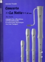 Concerto - La Notte RV104 fr 4 Blockflten (ATTB/AATB/AAAB) Partitur und Stimmen