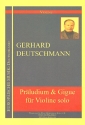 Prludium und Gigue DWV193 fr Violine