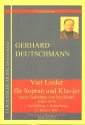 4 Lieder fr Sopran und Klavier