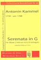 Serenata in G für Oboe, 2 Hörner in G (F) und Fagott Partitur und Stimmen