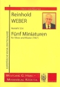 5 Miniaturen WebWV224 fr Oboe und Klavier