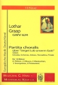 Partita choralis ber Singet Lob unserm Gott GWV624 fr 10 Blser Partitur und Stimmen