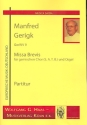 Missa Brevis GerWV9 fr gem Chor und Orgel Partitur