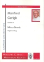 Missa Brevis GerWV9 fr gem Chor und Orgel Orgelauszug