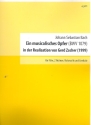 Musikalisches Opfer BWV1079 fr Flte, 2 Violinen und Bc,  Partitur (Cembalo) Zacher, Gerd, Bearb.