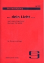 ...dein Licht... fr Sopran und Orgel 2 Partituren