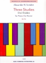 3 Studies op.65 for piano