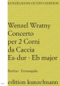 Konzert Es-Dur fr 2 Corni da caccia (Jagdhrner) und Orchester Partitur