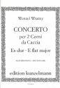 Konzert Es-Dur fr 2 Corni da caccia (Jagdhrner) und Orchester fr 2 Corni da caccia (Jagdhrner) und Klavier Partitur und Stimmen