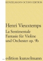 La Sentimentale - Fantasie op.9b fr Violine und Orchester Partitur