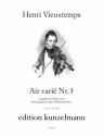 Air vari Nr.3 a-Moll fr Violine und Streichquartett (oder Streichorchester) Partitur und Stimmen