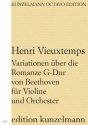 Variationen ber die Romanze G-Dur von Beethoven G-Dur fr Violine und Orchester Partitur