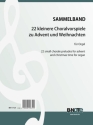 22 kleinere Choralvorspiele zu Advent und Weihnachten fr Orgel