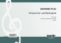 Plag, J.C., 54 kurze Vor- und Nachspiele op.50 Orgel Spielnoten
