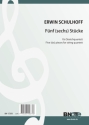 5 (6) Stcke fr Streichquartett Partitur