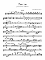 Pome op.25 fr Violine und Orchester Stimmensatz
