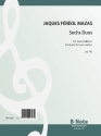 Mazas, Jacques Frol, Sechs leichte Duos op.46 Violine Spielnoten