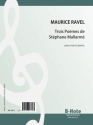 Ravel, Joseph-Maurice, Trois Pomes de Stphane Mallarm Singstimme,Klavier Spielnoten