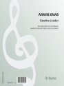 Knab, Armin, Zwlf Lieder nach Goethe fr Klavier,Singstimme Spielnoten