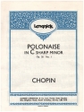 Polonaise in C# minor op.26 no.1 pour piano