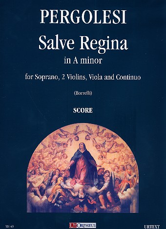 Salve regina in a Minor for soprano, 2 violins, viola and Bc score (Bc not realized)