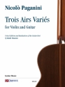 Trois Airs Varis per Violino e Chitarra