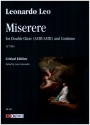 Miserere for double chorus and Bc score