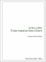 21 Lieder  per voce e chitarra Partitur