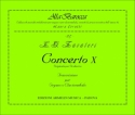 Zavateri, Lorenzo Gaetano Concerto X, op 17. Trascrizione per Organo o Clavicembalo
