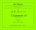 Zavateri, Lorenzo Gaetano Concerto XI. Trascrizione per Organo o Clavicembalo