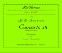 Zavateri, Lorenzo Gaetano Concerto XII. Trascrizione per Organo o Clavicembalo