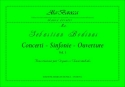 Bodinus, Sebastian Concerti  Sinfonie  Ouvertures, vol. 1. Trascrizione per Organo o Clav