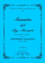 Mozart, Wolfgang Amadeus Sonata del Sig. Mozart ridotta per l'organo da Anonimo del sec. XIX .