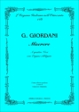 Giordani, Giuseppe Miserere per 4 Voci (SATB) e Organo Obbligato