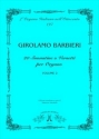 Barbieri, Girolamo 20 Suonatine o Versetti per Organo, vol. 2