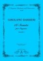 Barbieri, Girolamo 16 Sonate per Organo, vol. 1
